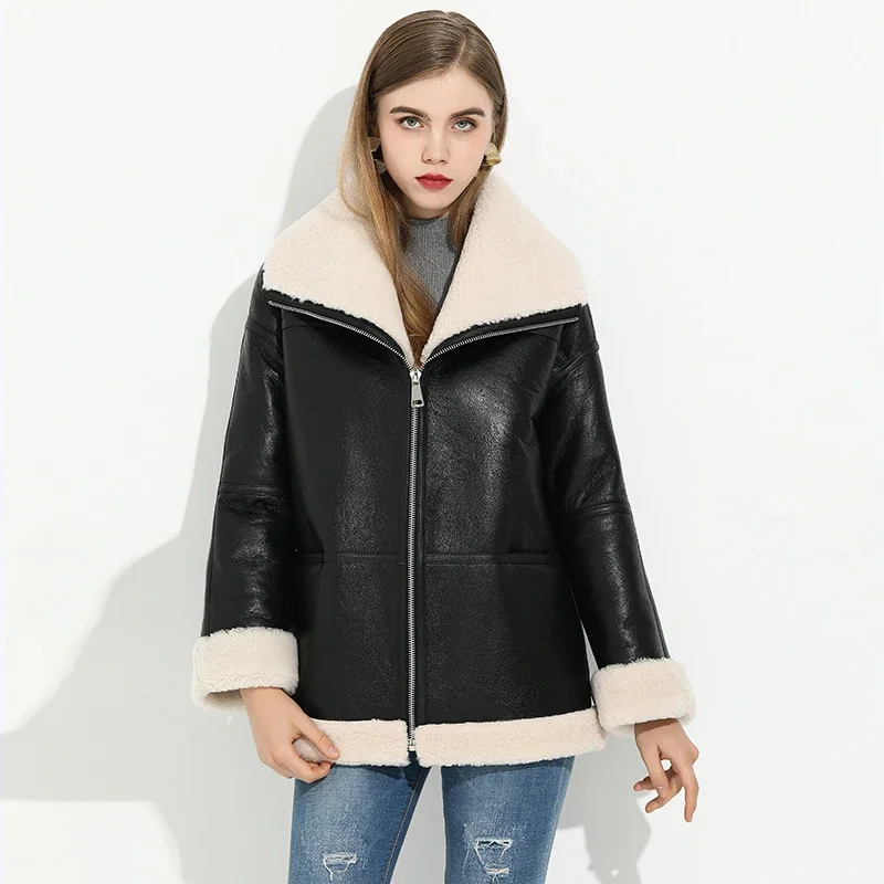 2022 Winter Jacke Männer Natürliche Pelzmantel Retro Echt Lamm Pelz Jacke Mann Medium Echtes Leder Jacken Männlichen Warme Kleidung manteaux