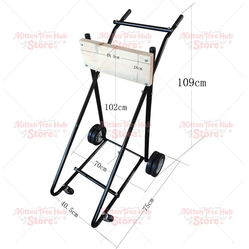 Rubber Boat Engine Pylon, Outboard Motor Trailer, Engine Propeller Bracket, Display Rack