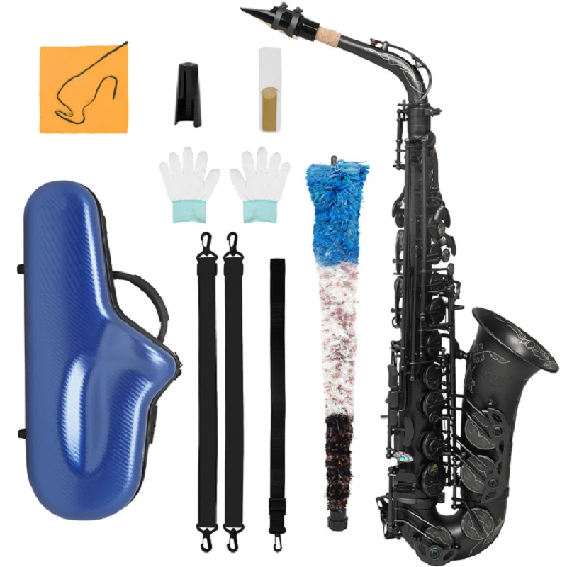 

Alto Saxophone in E Flat for Beginners and Adults, Frosted White Copper, Test Play