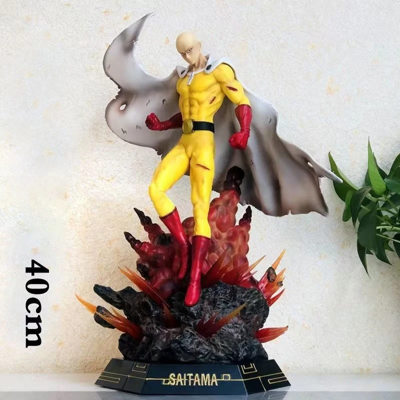 

One-Punch Man Сайтама Сенsei Battle Pose Gk Фигурка Аниме Продукт Люминесцентная Красивая Статуя Модель Настольное Украшение Игрушка Подарок
