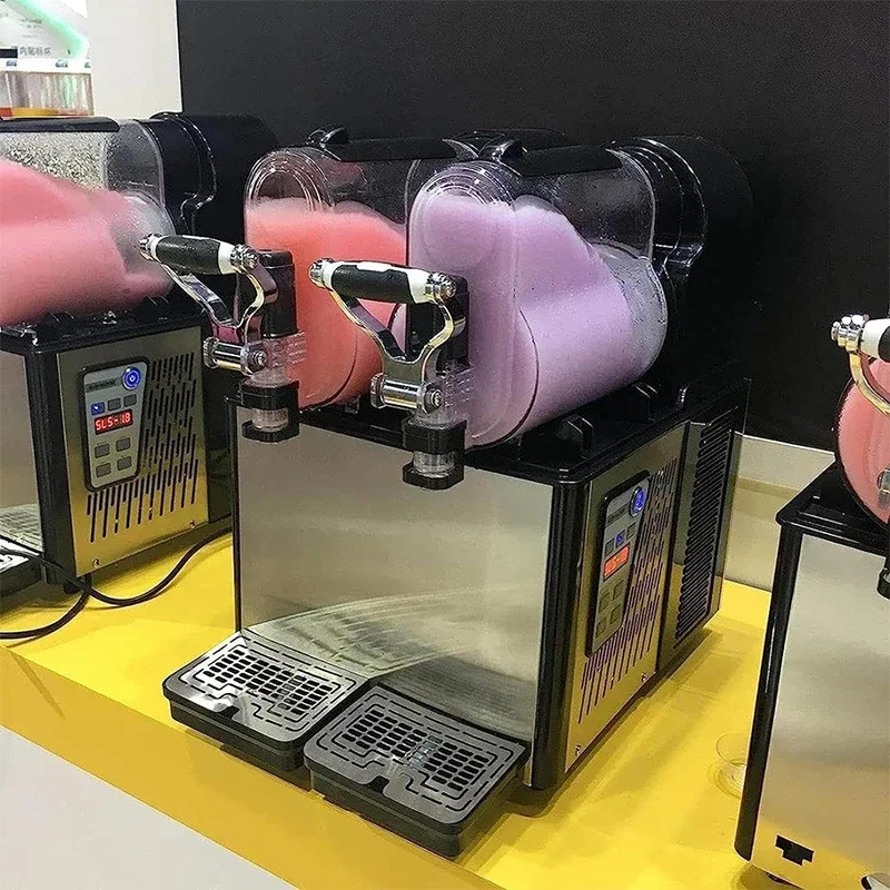 

#For for 220v 12Lx3Tank Slushie Machine 370W Commercial Slushy Machine Slush Ice Machine Frozen Drink&