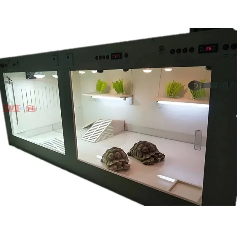 

Pvc Terrario Reptile Tortoise Vivarium Reptile Screen Cage Enclosure Temperature Controlled Climbing Pet Feeding Box for Snake