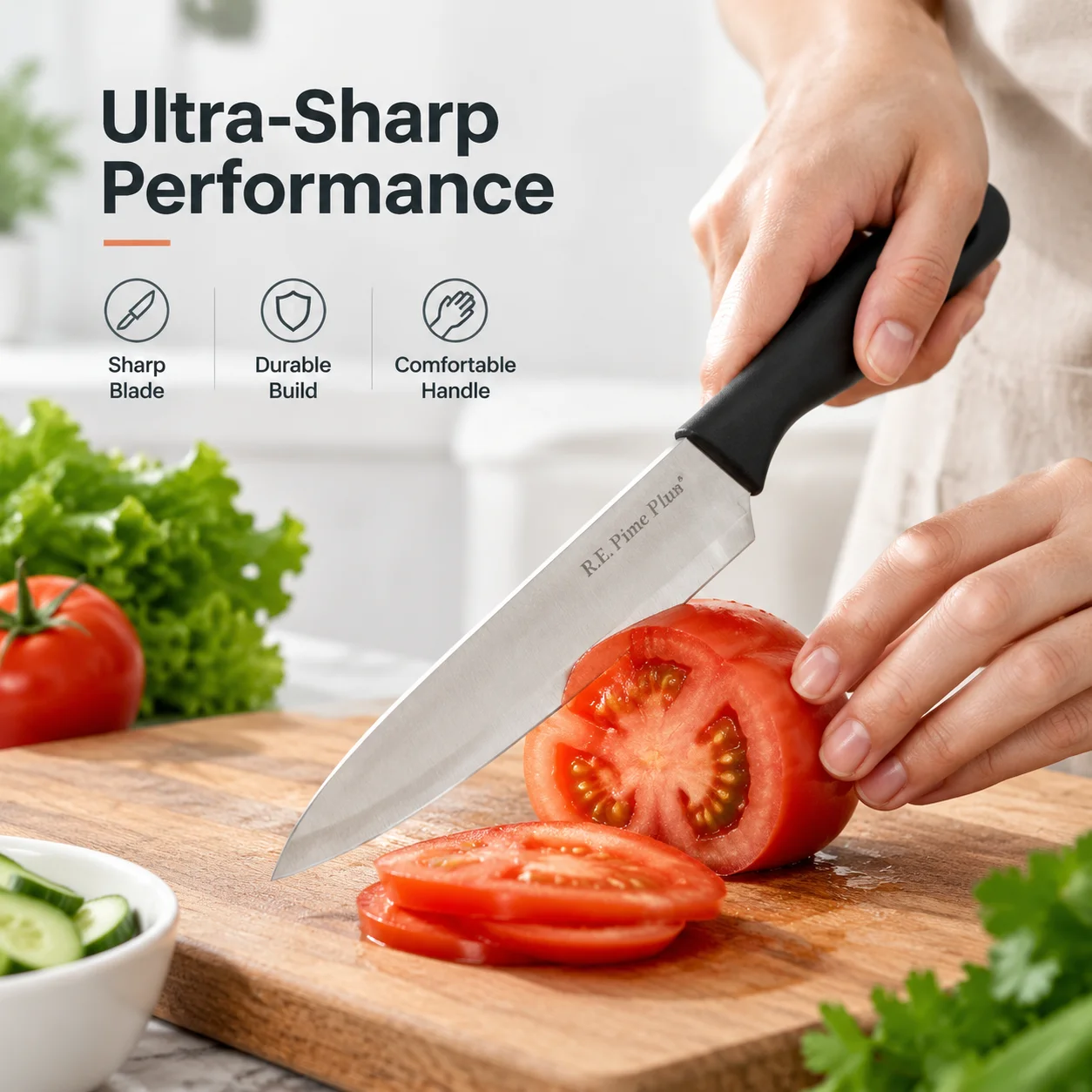 Kitchen Knife Set Professional Chef Knife With Sheaths Super Sharp Rust Proof Stain Resistant Fish Sushi Knife With Free Peeler