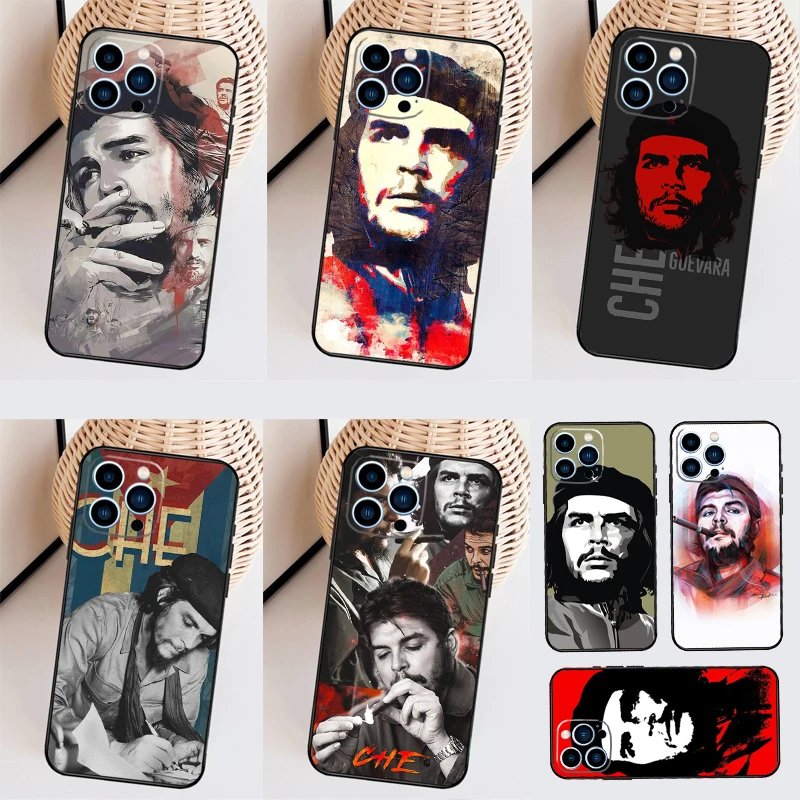 Che Guevara Case For iPhone 11 12 13 14 16 15 Pro Max Mini X XS Max XR Plus Cover Coque