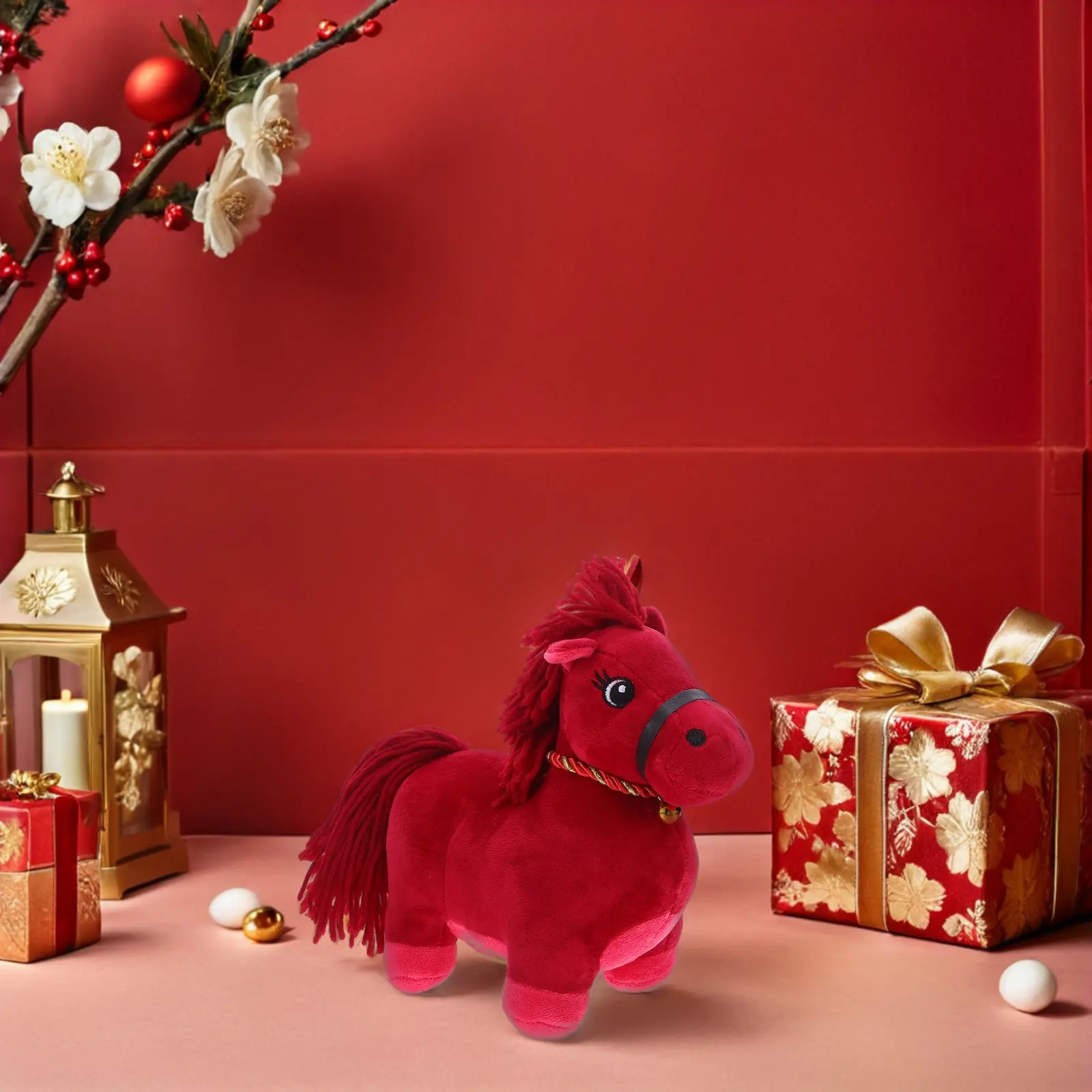 

Soft Lifelike Horse Stuffed Animal 2026 - Ideal for Child Comfort Travel Playtime - New Year Celebration Decoration Zodiac Gift