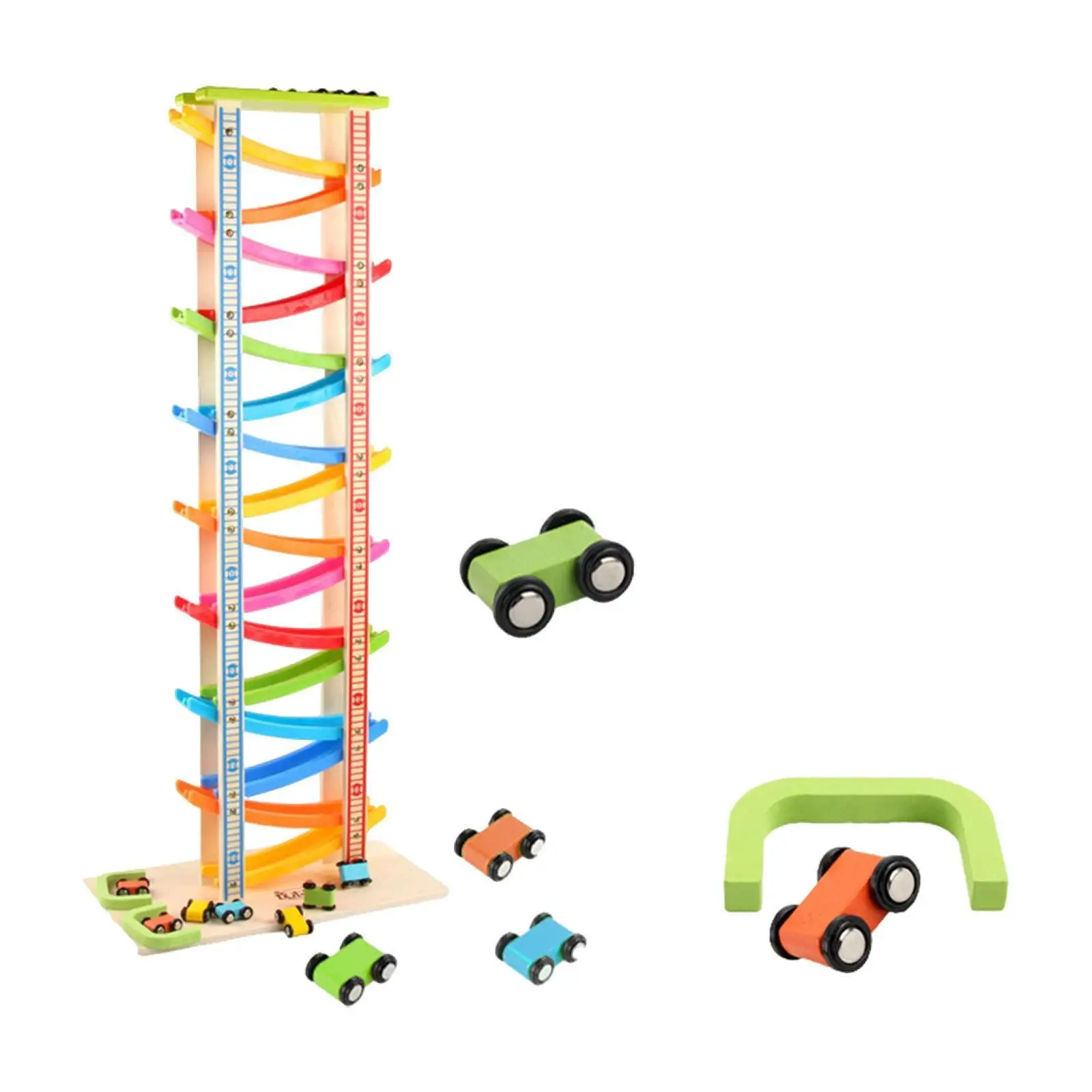 

Игровой набор: Автомобильный пандус с мини-машинками, развивающая игрушка-горка для гонок, трек для машинок, подарок на день рождения для мальчиков и девочек