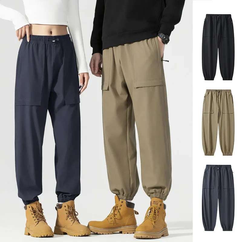 Männliche Sporthose Frühling Herbst Im Freien Wasserdichte Klettern Wandern Hose Elastische Taille Laufen Angeln Trekking Freizeithose