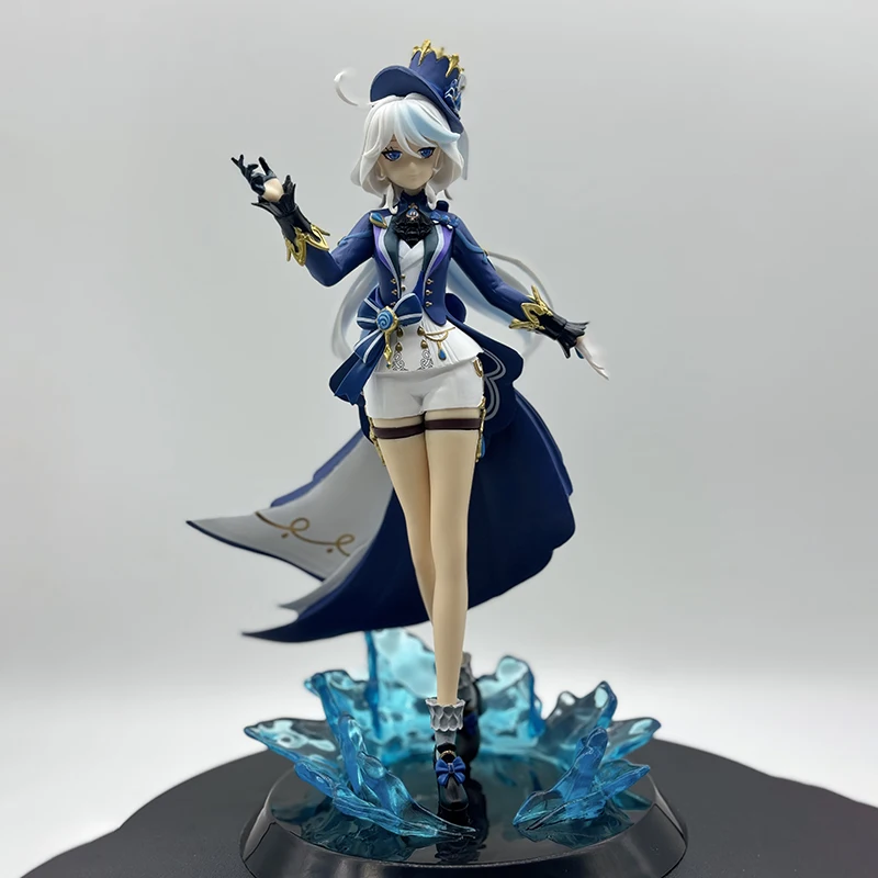 28cm Genshin Impact Anime Figure Furina Action Figurine God Of Water Focalors Pvc Statue Model Collection Doll Toy Surprise Gift