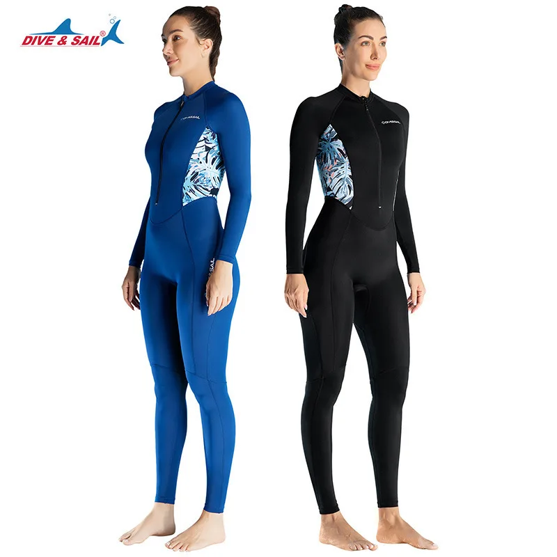 

women's jumpsuit, long sleeved pants, sunscreen diving suit, snorkeling, surfing, swimming, quick drying jellyfish suit