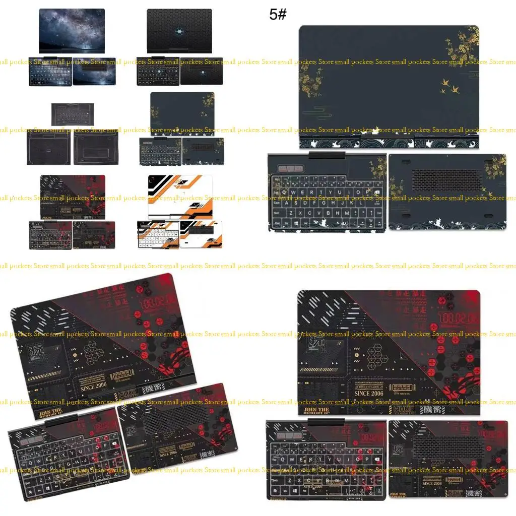 

R1WD 8Inch Laptop Wrap Full Surfaces Skin Protector Accurate Cutouts For Pocket 3 2022 2023 2024 2025 Device