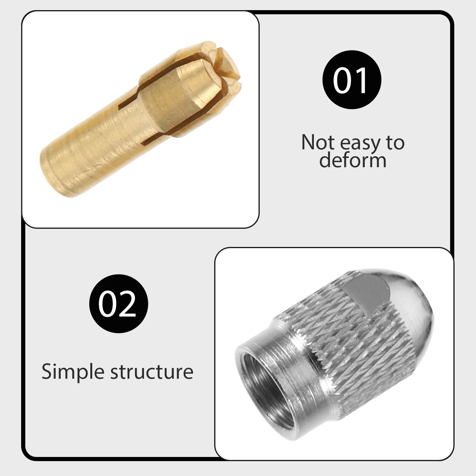 1 مجموعة مصغرة الحفر تشاك صغيرة النحاس تشاك الكهربائية الروتاري أداة محول يموت كوليت لقط محول ماكينة الطحن