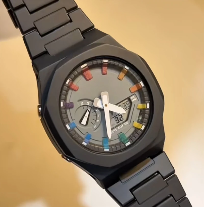 Мужские модные повседневные спортивные кварцевые часы в деловом цвете с градуированным циферблатом, водонепроницаемые, с подсветкой и датой