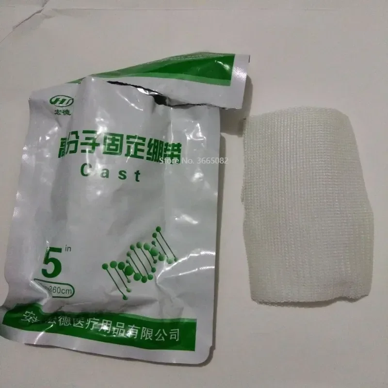 5 Rolls Medical High Polymer Fixed Bandage Polyester Orthotape Fiberglass Casting Tape Emergency Cast Use Fracture Fixation