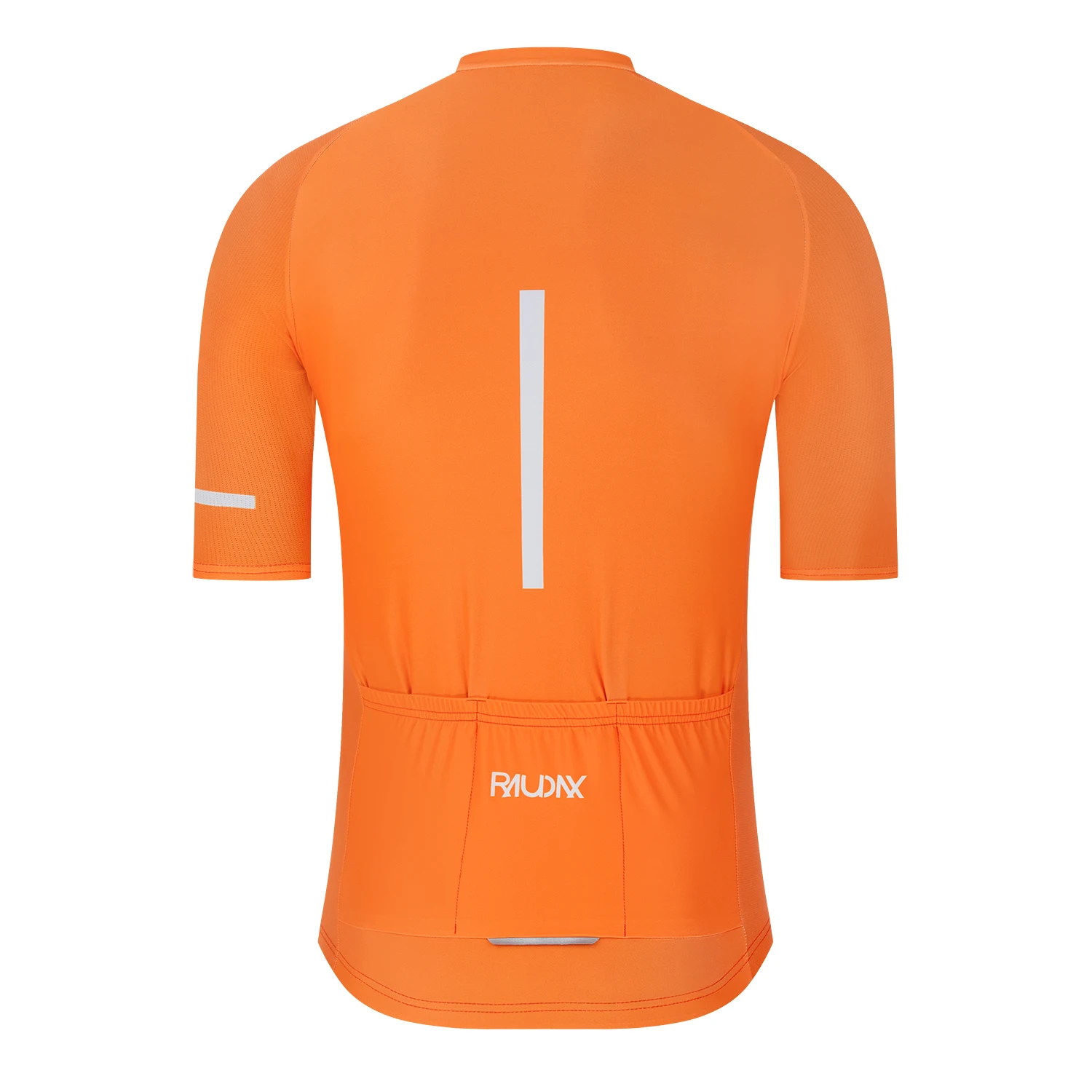 RAUDAX Herren Vibrant Orange Sommer-Radtrikot, schnell trocknend, kurzärmelig, Mountainbike-Reithemd, Outdoor-Fahrradbekleidung – Detail 6