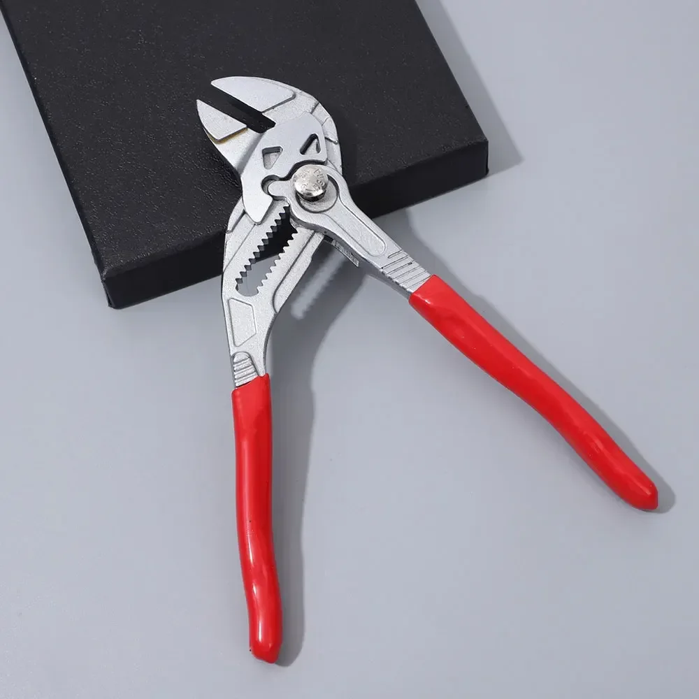 Water Pump Pliers Push Button Quick Adjustable Pliers Quick Channel Lock Pliers V-Jaw Tongue Groove Plier Wrench for Water Pump