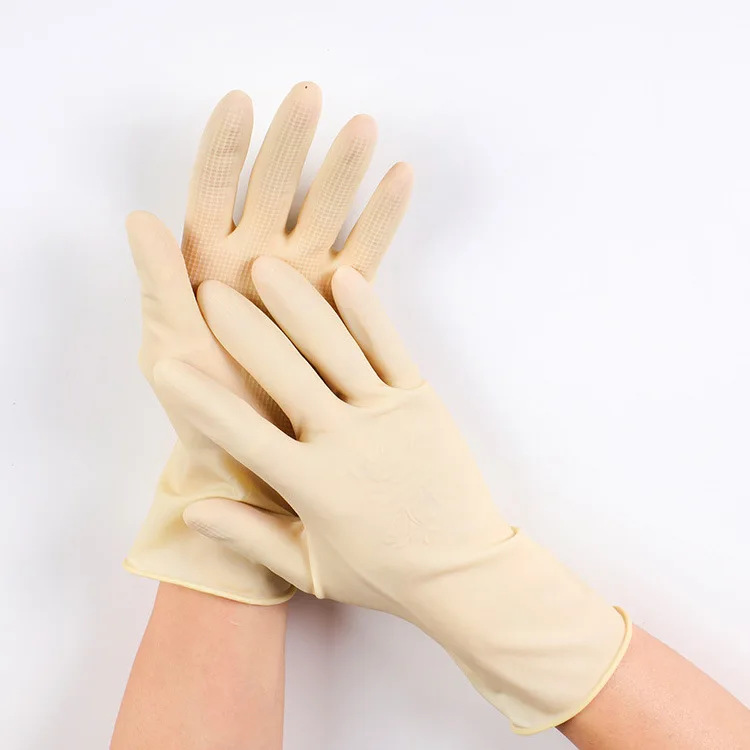 Mini Latex Gloves Women\'s Small Size Household Cleaning Car Wash Waterproof Gloves Work Gloves Gloves Kitchen Safety Gloves