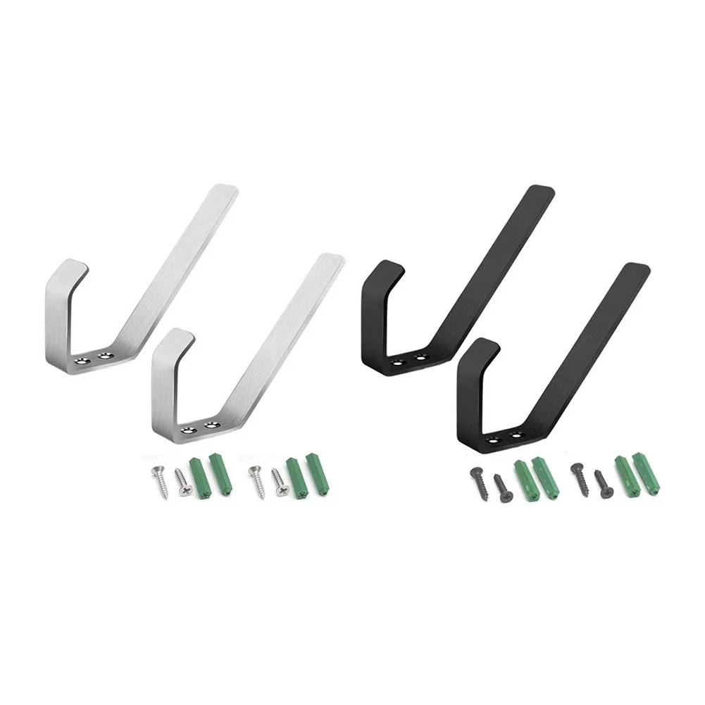 2Pcs Motorcycle Helmet Holder Hook Display Rack Hanger for Bedroom Living Room Stainless Steel Motorbike Hat Wall Mount Hook