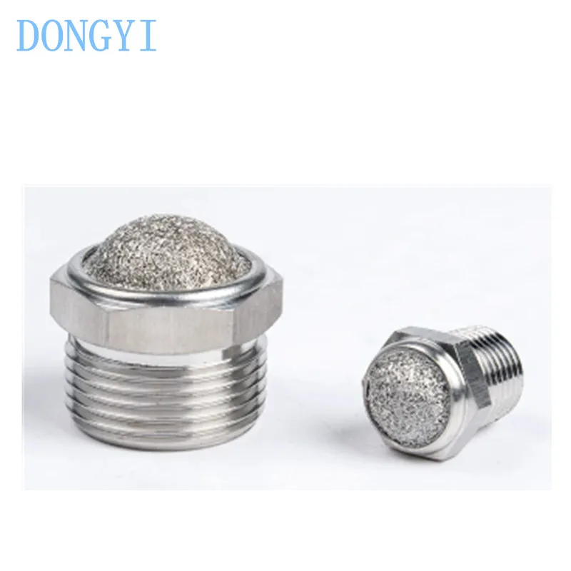 Stainless Steel Filter Mesh Muffler Bird's Nest Type Corrosion Resistant G1/8 G1/4 G3/8 G1/2 G3/4 G1 NPT1/8 NPT1/4 NPT3/8 NPT1/2