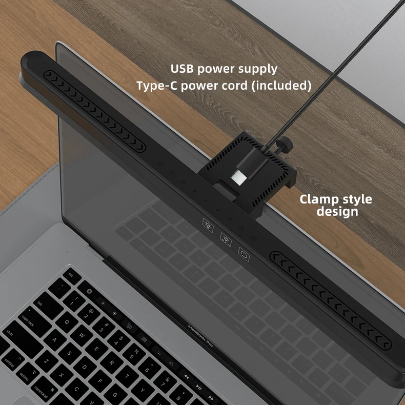 RGB Computer Monitor Light Bar LED Screen Hanging Lamp Eye Protection Table For Office/Home/Study/Read/Game Dimming Lighting