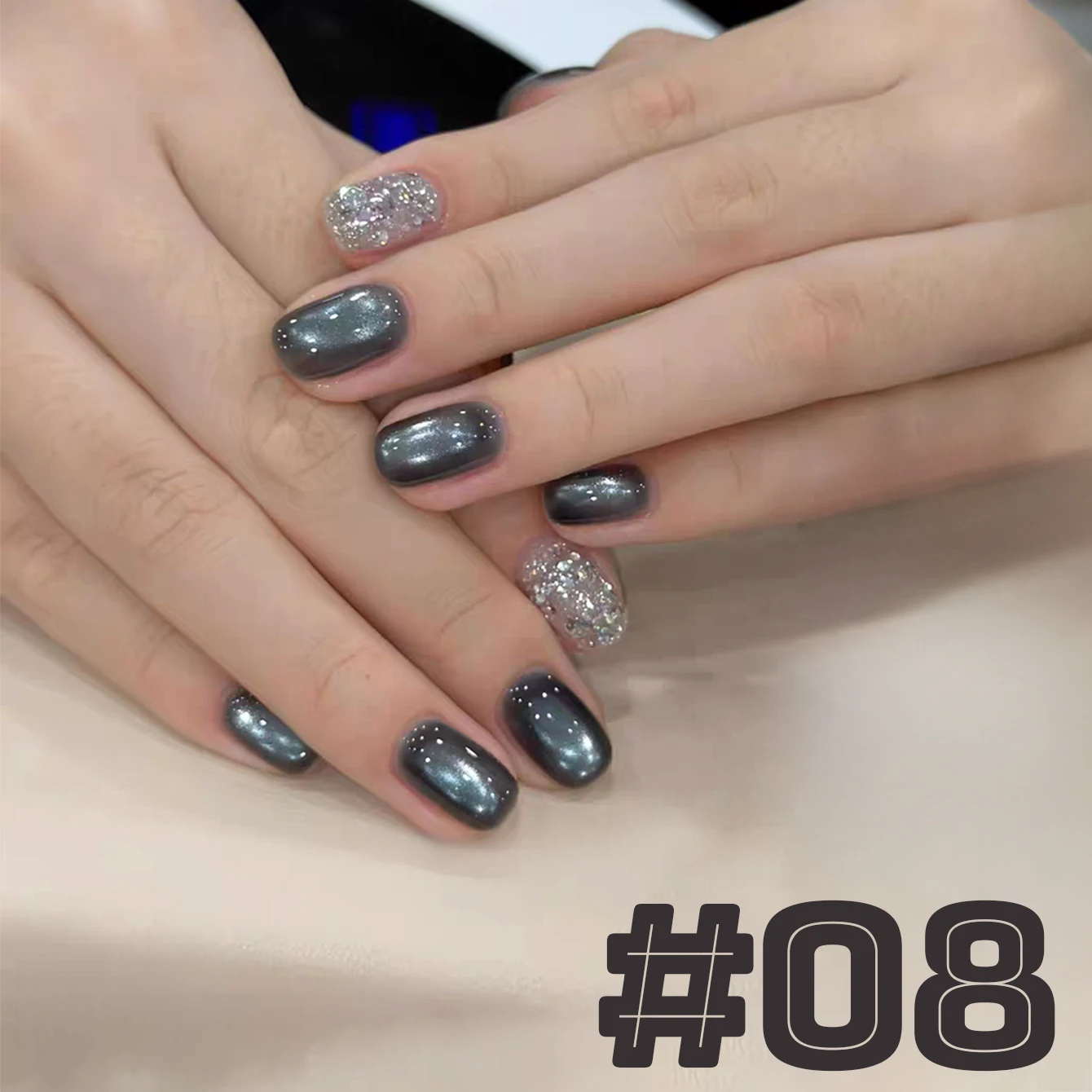 1pcs WS High-dentisy Blue Pink Brown Red Gold Glass Bead Cat Eye Gel Nail Polish Whitening Popular Nail Art Nail Supplies