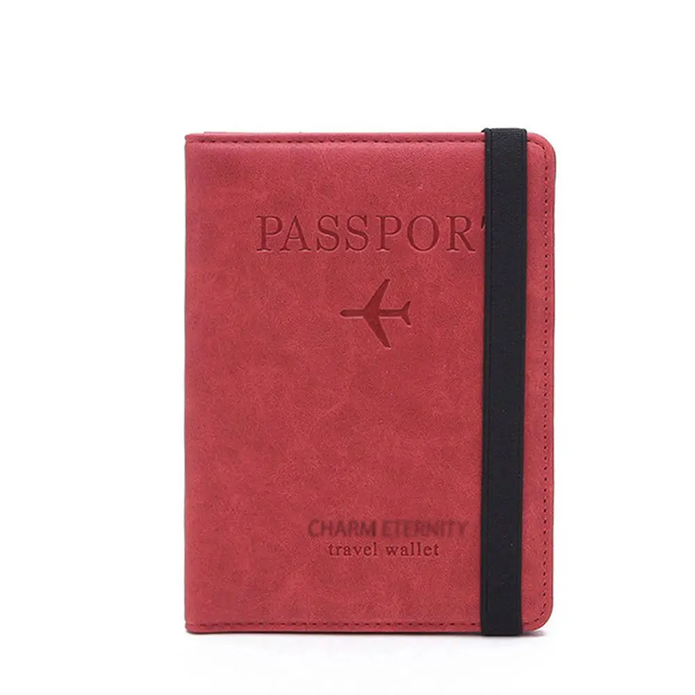 Coin Purse ID Bank Card Storage Bag Wallet Document Organizer Case Passport Book Passport Holder Passport Cover Wallet Case
