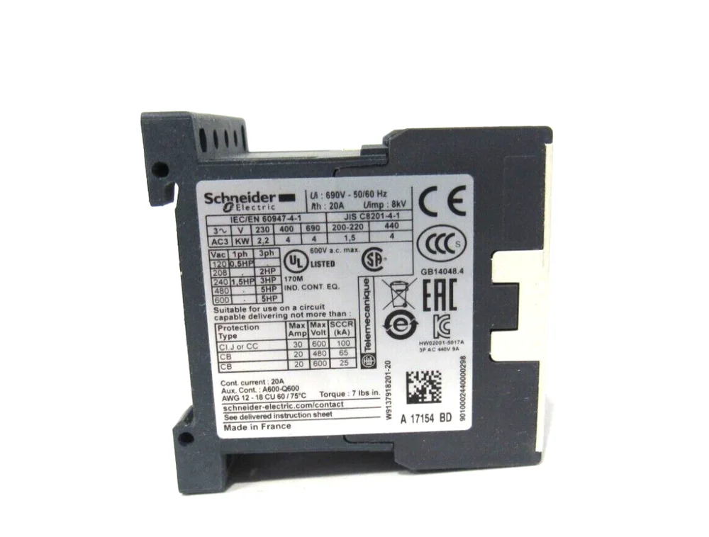 Contator LP1K0901BD Schneider 9A 24V DC