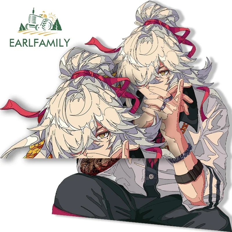 

EARLFAMILY Honkai Star Rail Jing Yuan Fanart Car Stickers Anime Boy JDM Peeker Original Accessories Scratch Proof Decal
