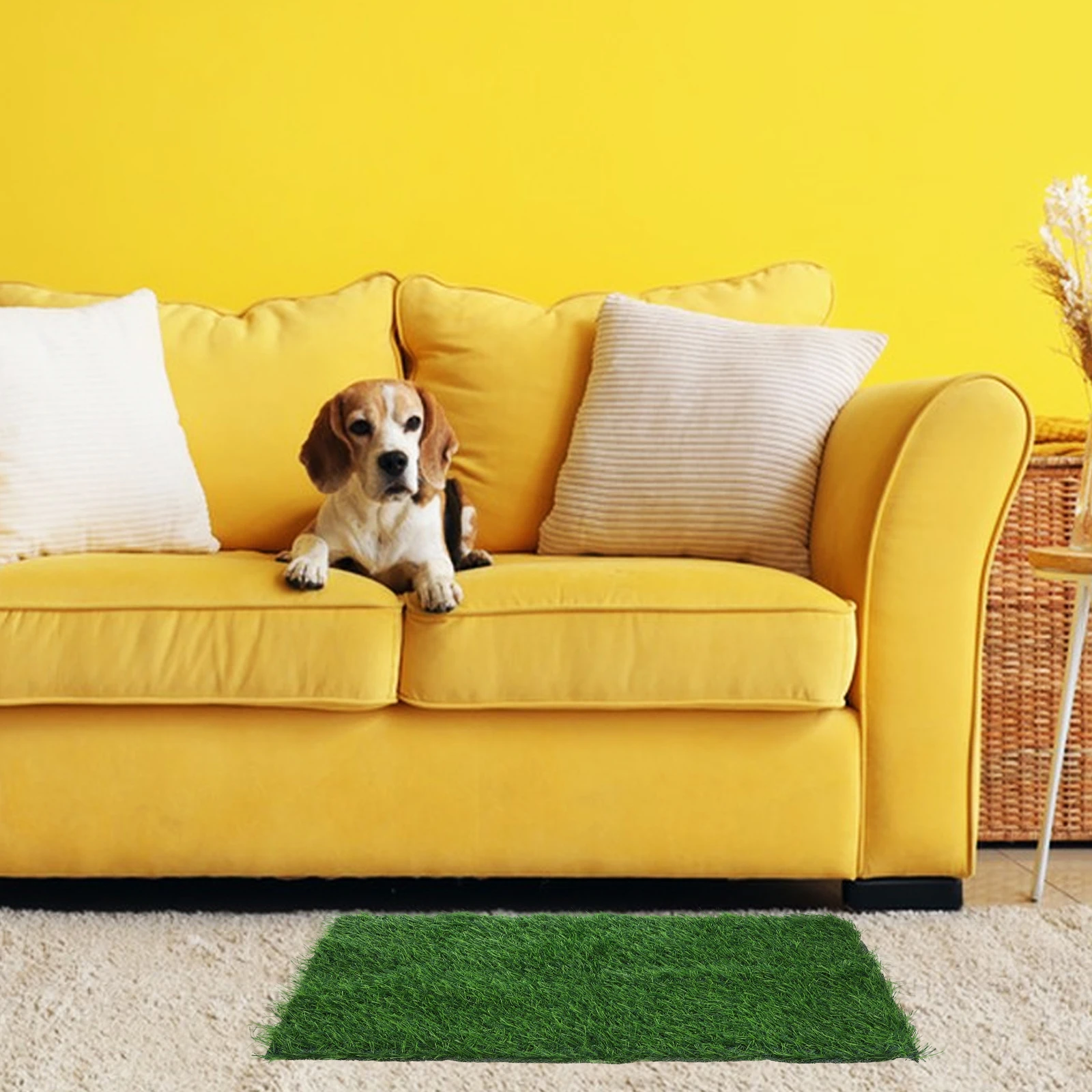 

Artificial Grass Pee for Dogs Pet Mat Machine Washable Reusable Dog Toilet Cushion Durable Pet Training Pad Indoor Outdoor Use