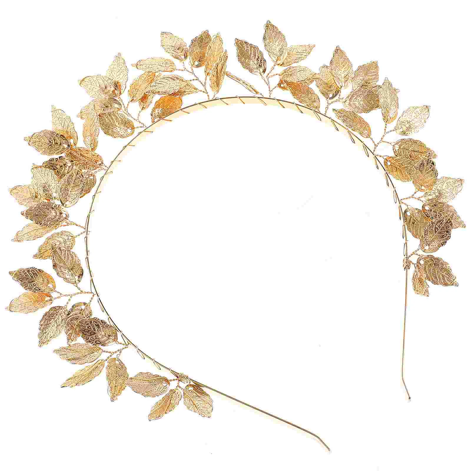 Roman Goddess Tiara Headpiece for Women Hair Accessories Women's Headband Gold Elegant Bridal
