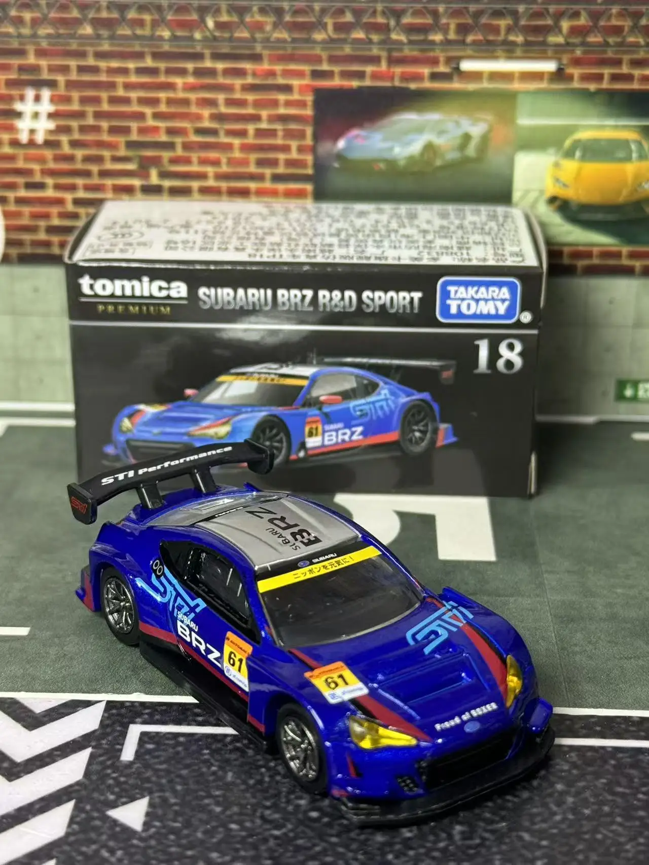 Takara Tomy Tomica Premium 18 Subaru BRZ R&D Sport 1/60 Metal Diecast Car Model Mini Collectible Toys For Boys Children