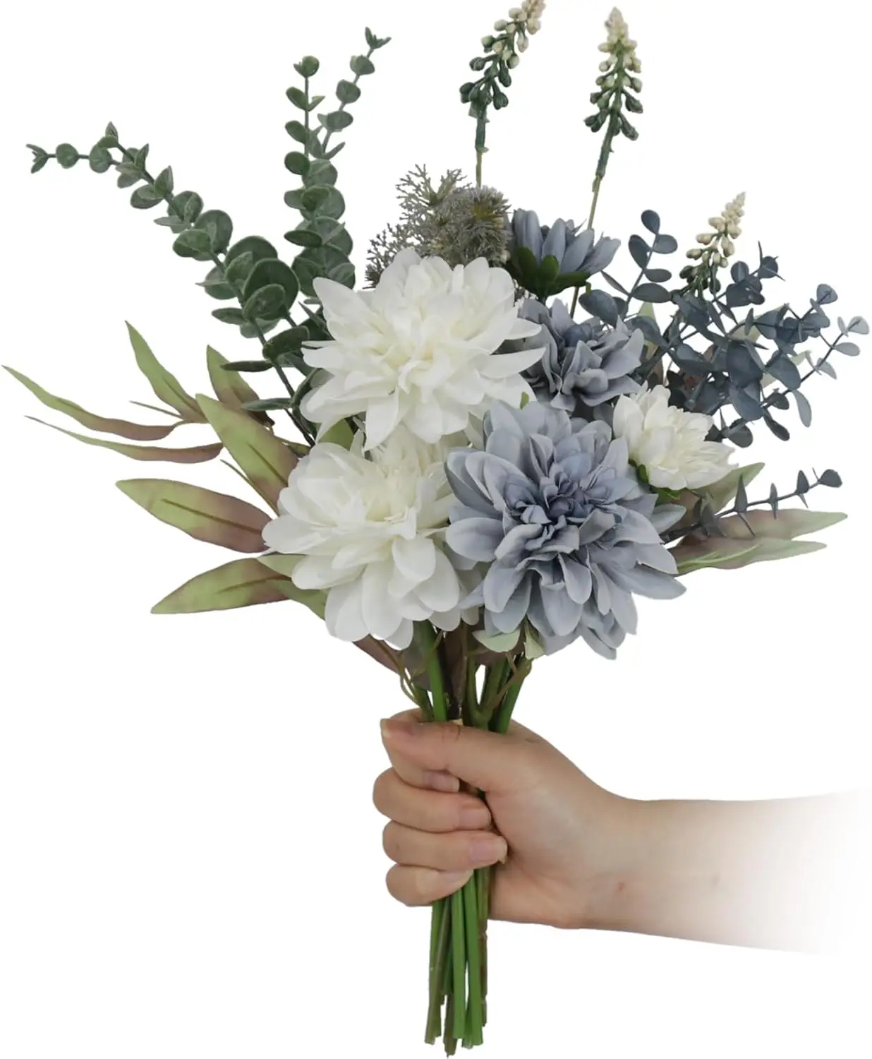 

Artificial Flowers Bouquet,Fake Silk Flower Bouquets for Centerpiece Table Decorations,Artificial Flower Arrangements,Wedding