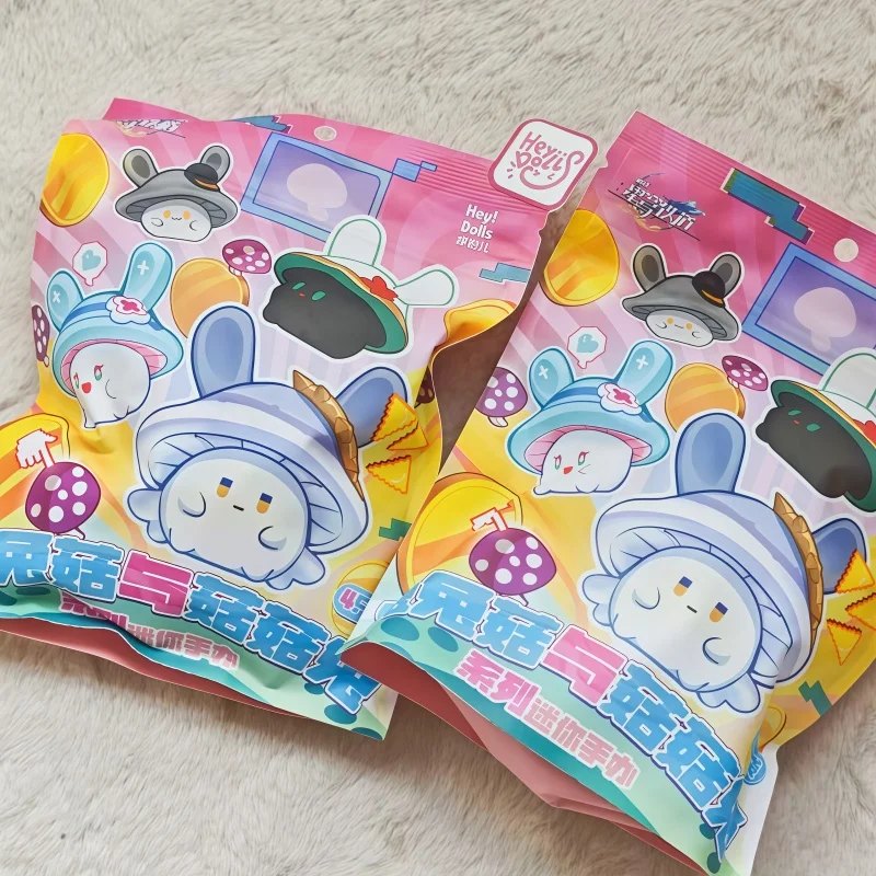 

Genuine Mihoyo Honkai Star Rail Blind Box Mini Figure Cute Character Mushroom Rabbit Mystery Doll Desktop Decor Trendy Toy