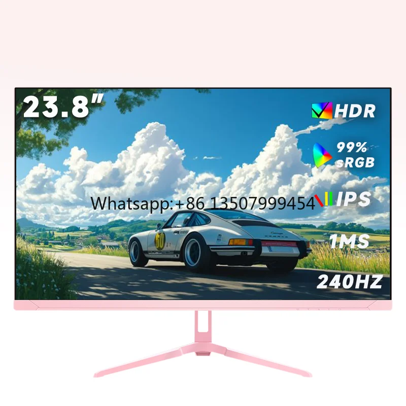 23.8 Inch 240Hz IPS Gaming Monitor 1ms Response Time 99% SRGB Full HD Display for Gaming and Productivity
