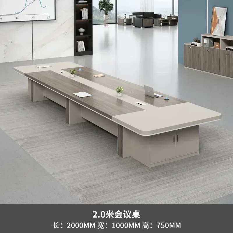 طاولة مؤتمرات مكتب الشمال شريط كبير لطاولات غرفة الاجتماعات وكرسي مع خزانة
