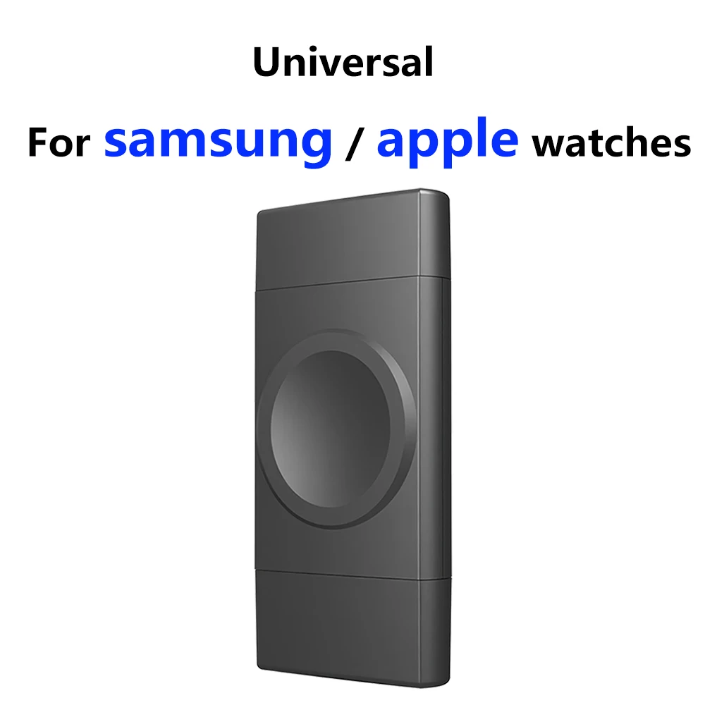 For Apple/Samsung Galaxy Galaxy Watch Series Type-C USB 2-in-1 Wireless Charger 4 2 3 5 iWatch 8 7 6 5 Portable Fast Charger