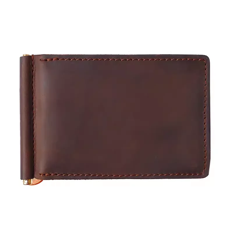 Cartera Retro hecha a mano para hombre, tarjetero de identificación multifuncional, almacenamiento de documentos, tarjetero de licencia de conducir personalizado