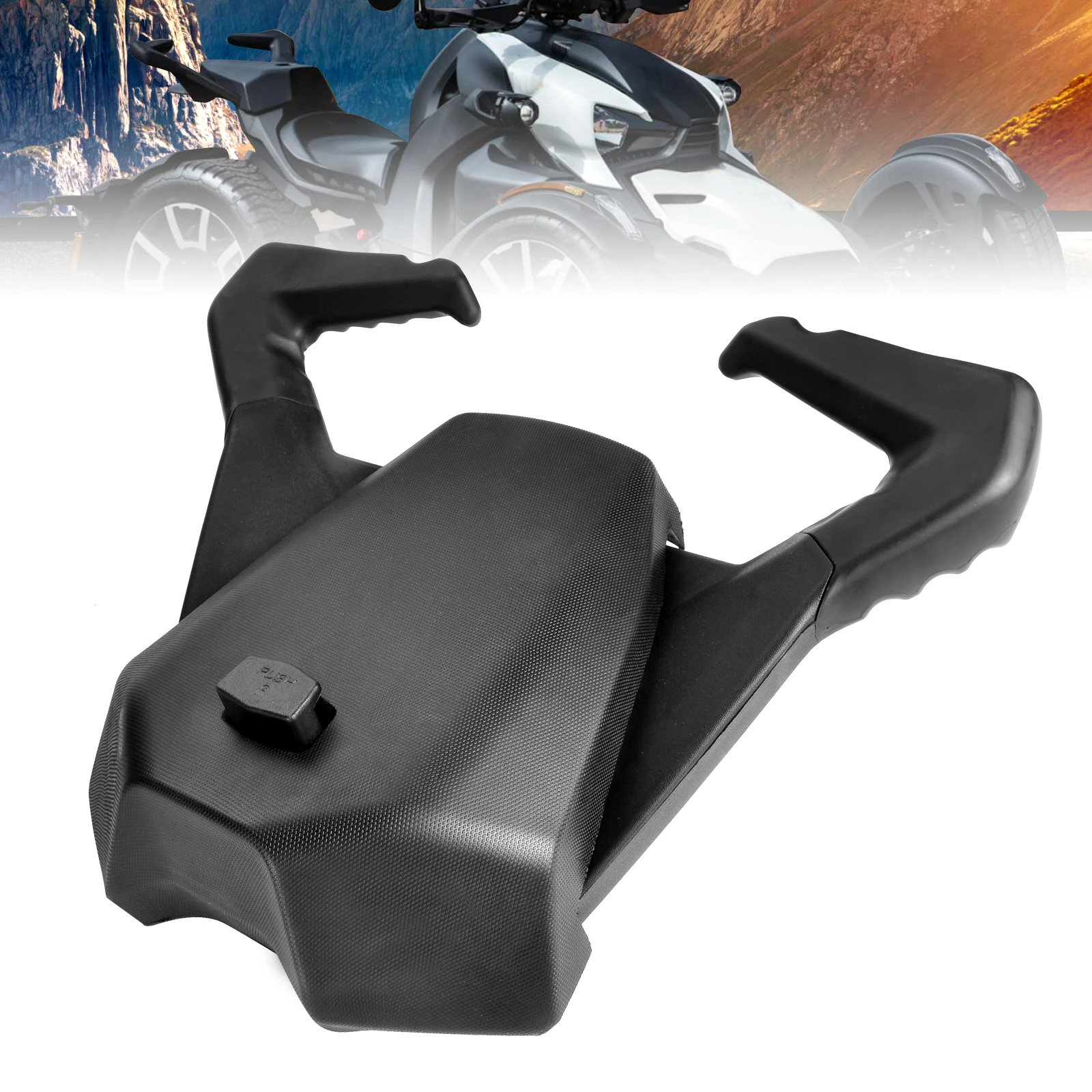 Motorcycle Accessories Rear Passenger Seat with Elastic Pad Side Grab Handles for Can AM Ryker 600 900 Sport Rally Edition MAX