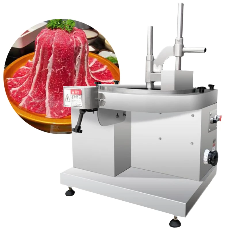 Commercial Fresh Meat Slicer Stainless Steel Fresh Beef and Mutton Thin Slice Slicer Electric Waist Slice Slicer