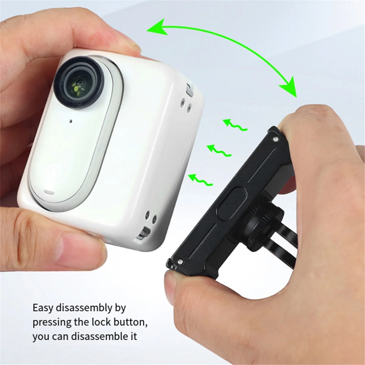AB01 Magnetic Mount Quick Release Tripod Adapter with USB Charging for /GO 3 3S Thumb Camera Bracket Magnet Base