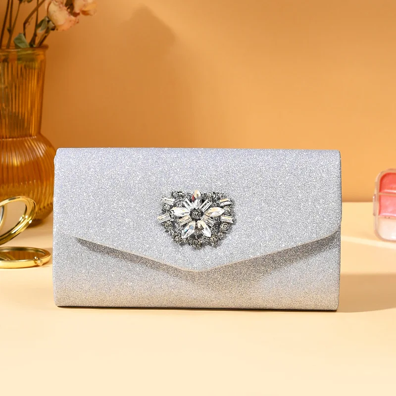 

Shining Diamond-mounted Rhinestone Evening Clutch Fashion Design Sense Popular Crossbody bag For Banquets Weddings Dinner Party