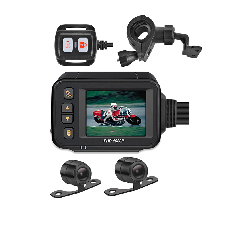 Moto Impermeable GPS Dashcam 720P Waterproof Shockproof Dual Videoregistratore with 720P WIFI Fotocamera New Condition view 6