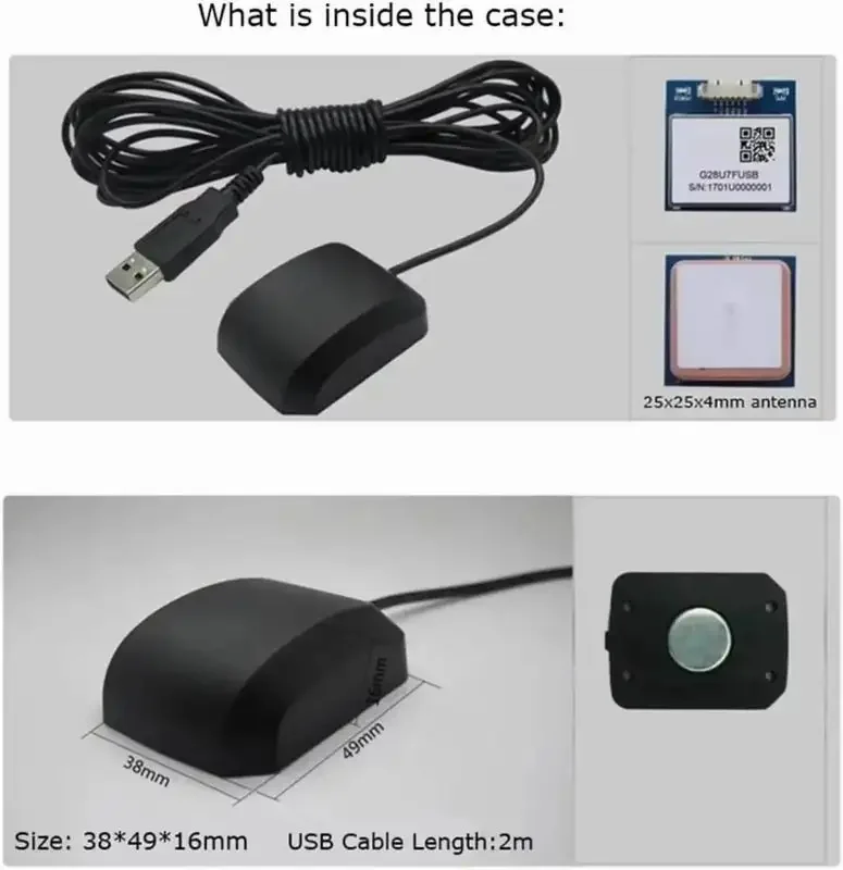 VK-162 G-Mouse USB GPS Module UBX-M8030 Chip 72 Channel Positioning Receiver Sensor Compatible with Windows Linux PC Drone