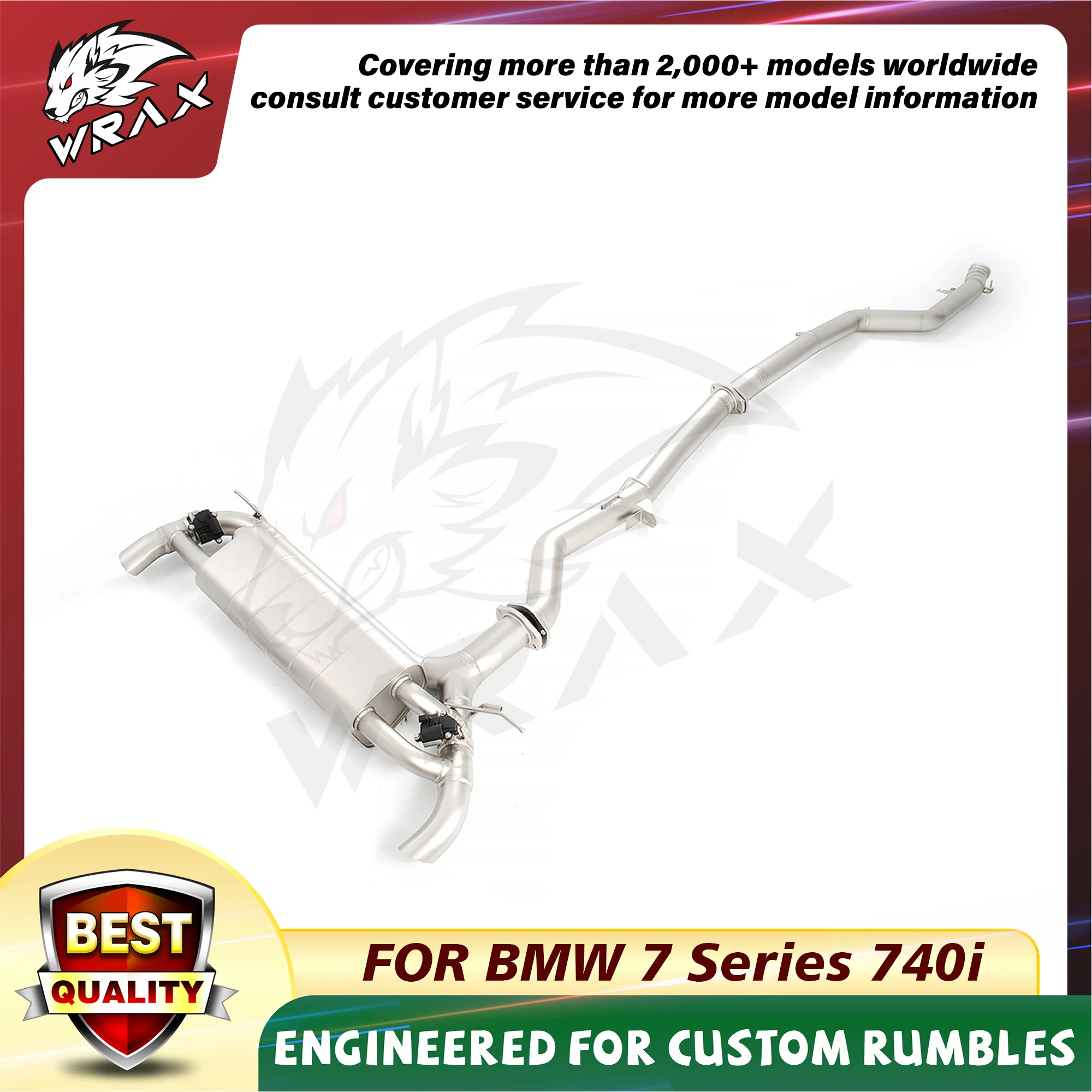 

WRAX Exhaust Control Valve System Muffler Car Parts Catback for BMW 7 Series 740i lossless replacement car accessories