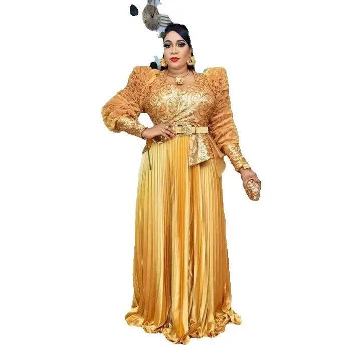 فساتين أفريقية مقاس كبير للنساء ترتر لحفلات الزفاف المسائية فستان أنقرة Dashiki أفريقيا ملابس تركيا قفطان عباية