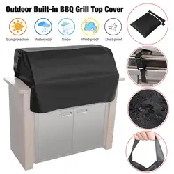 Copertura superiore per griglia per Barbecue resistente all'acqua copertura antipolvere per griglia incorporata copertura antipolvere per griglia per Barbecue In tessuto Oxford 210D accessori da campeggio