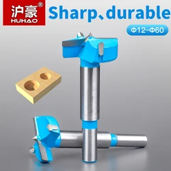 HUHAO Forstner Drill Bit Hinge Hole Drill Woodworking Tools Carbide Hole Saw for Hard Wood Drilling Diameter15mm to 60mm