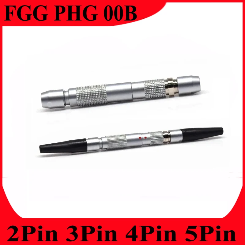 

A Pair FGG PHG.00B 2P 3P 4P 5Pin Push-Pull Self-Locking Aviation Metal Quick Male Plug and Female Socket Connector For 3mm Cable