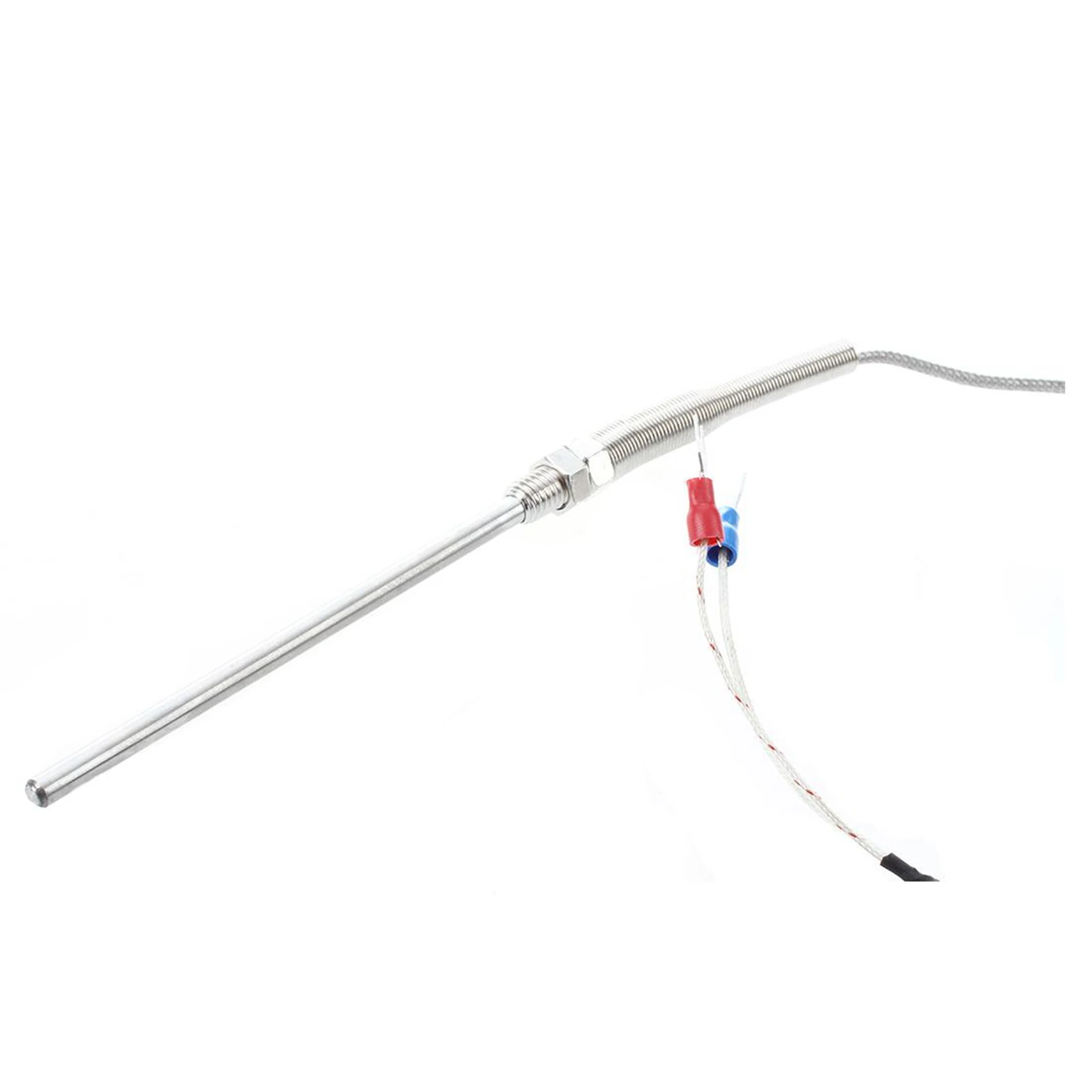 

B50B-2Pcs 3M/10Ft Зонд из нержавеющей стали Датчики типа K Высокотемпературная термопара