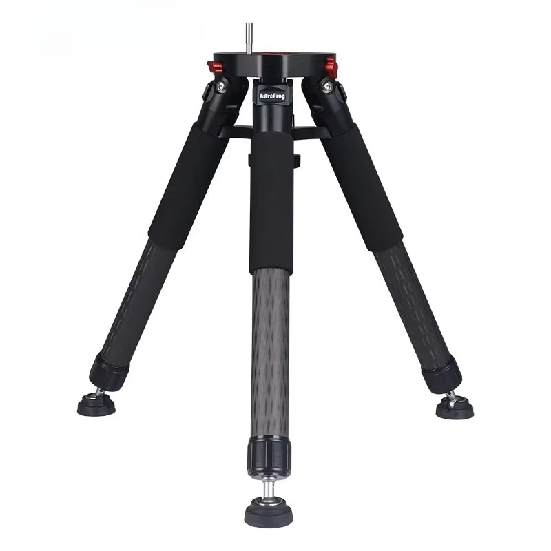 TeSeek AstroFrog Portable Carbon Fiber Tripod 45KG High Load Capacity Astronomical Camera Tripod 1/4 Screw Mount