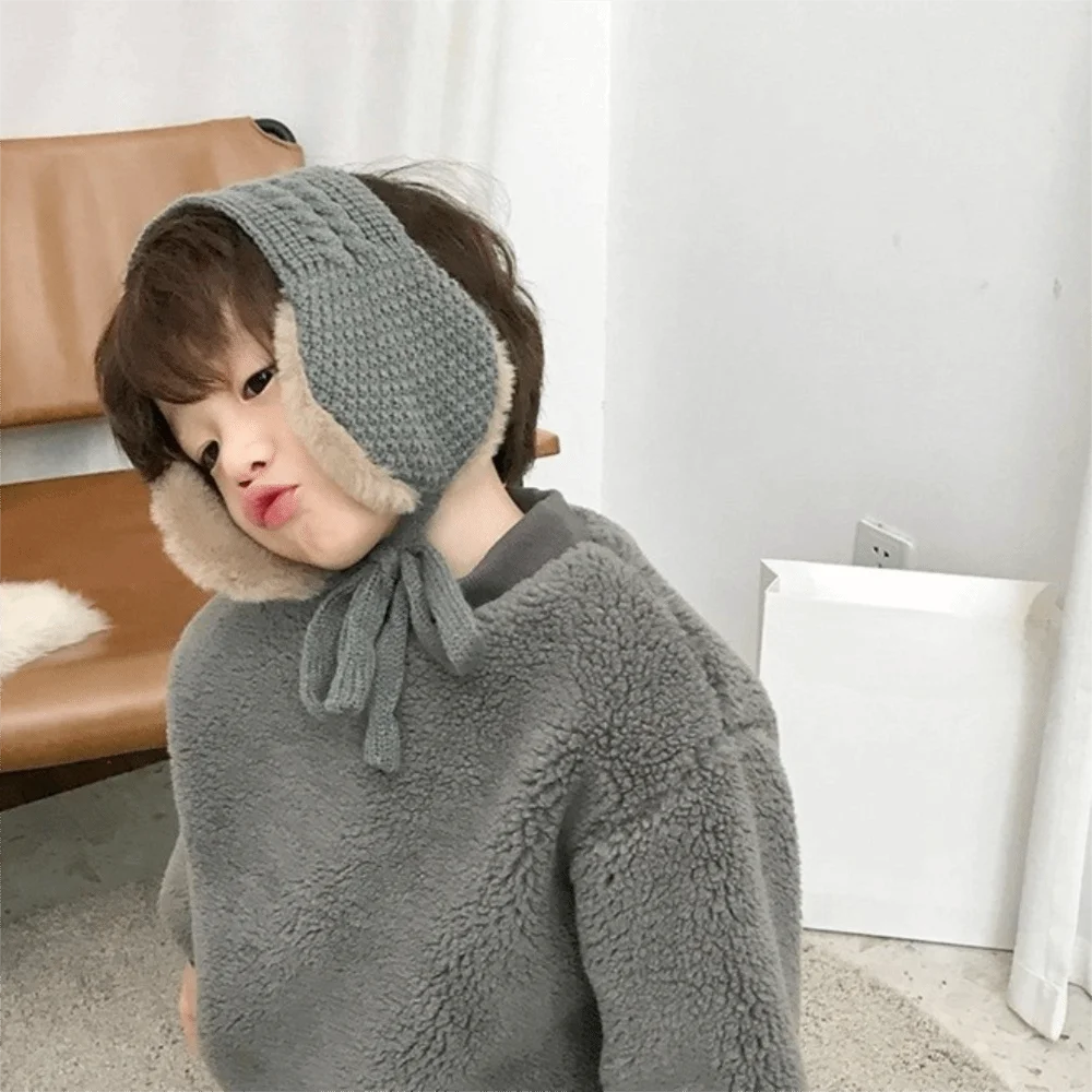 المحمولة يندبروف الشتاء سميكة غطاء للأذنين طوي الصوف غطاء للأذن وشاح أكثر دفئا في الهواء الطلق المضادة للبرد إيرفلاب #2